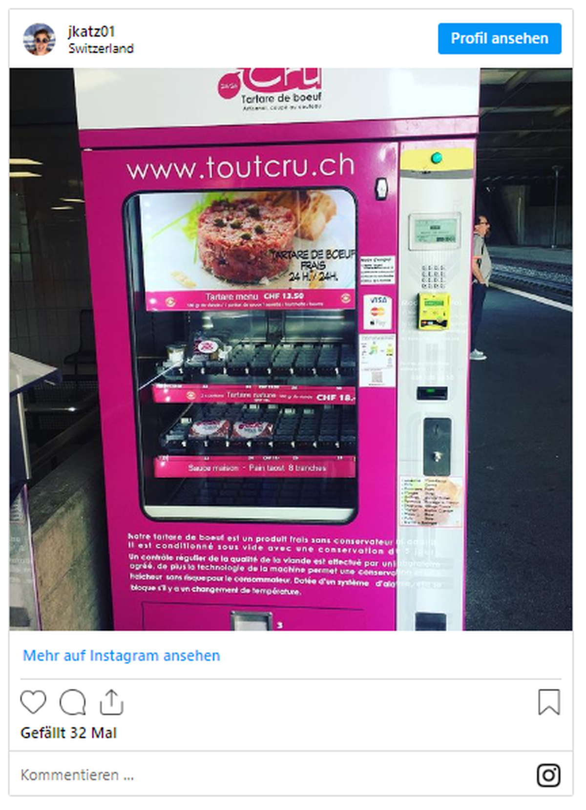 Tatar Automat: Only in Switzerland