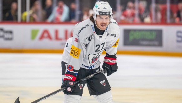 NL : Lausanne Hockey Club - HC Fribourg-Gotteron 11.10.2024, Lausanne, Vaudoise Arena, NL: Lausanne Hockey Club - HC Fribourg-Gotteron. Yannick Rathgeb 27, HC Fribourg-Gotteron during the Swiss Nation ...
