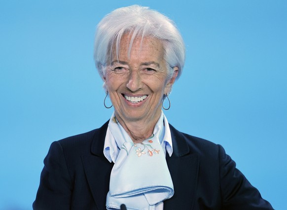 epa11272419 European Central Bank (ECB) President Christine Lagarde addresses a press conference following the meeting of the ECB Governing Council in Frankfurt am Main, Germany, 11 April 2024. EPA/RO ...