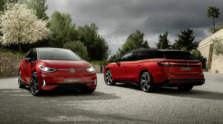 Angesportelt: ID.3 und ID.7 Tourer sind neben anderen Modellen in einer stärkeren GTX-Version erhältlich.