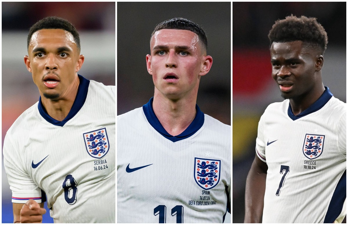 Sie alle sagten dem Nationalteam ab: Trent Alexander-Arnold, Phil Foden und Bukayo Saka (v. l.).