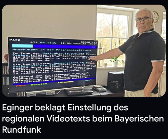Rentner zeigen auf Dinge