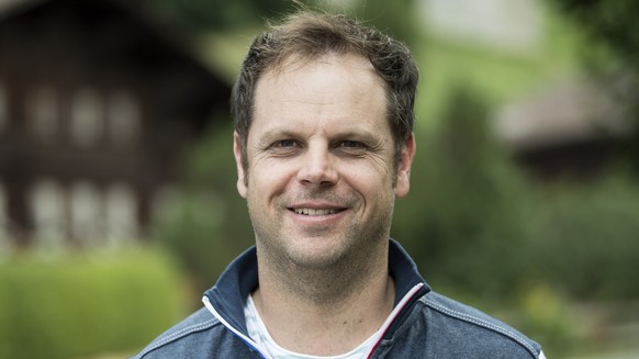 Severin Luethi, team captain of the Swiss Davis Cup team poses at the Swiss Open tennis tournament in Gstaad, Switzerland, Monday, July 23, 2018. (KEYSTONE/Peter Schneider)