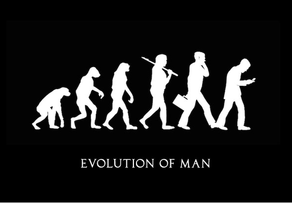 Die Evolution der Menschen.