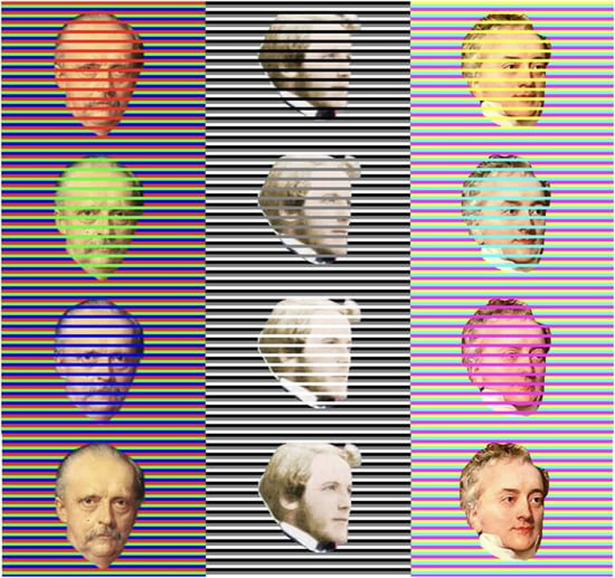 Cette représentation de "l'illusion du confetti" illustre à quel point les couleurs peuvent influencer la perception.