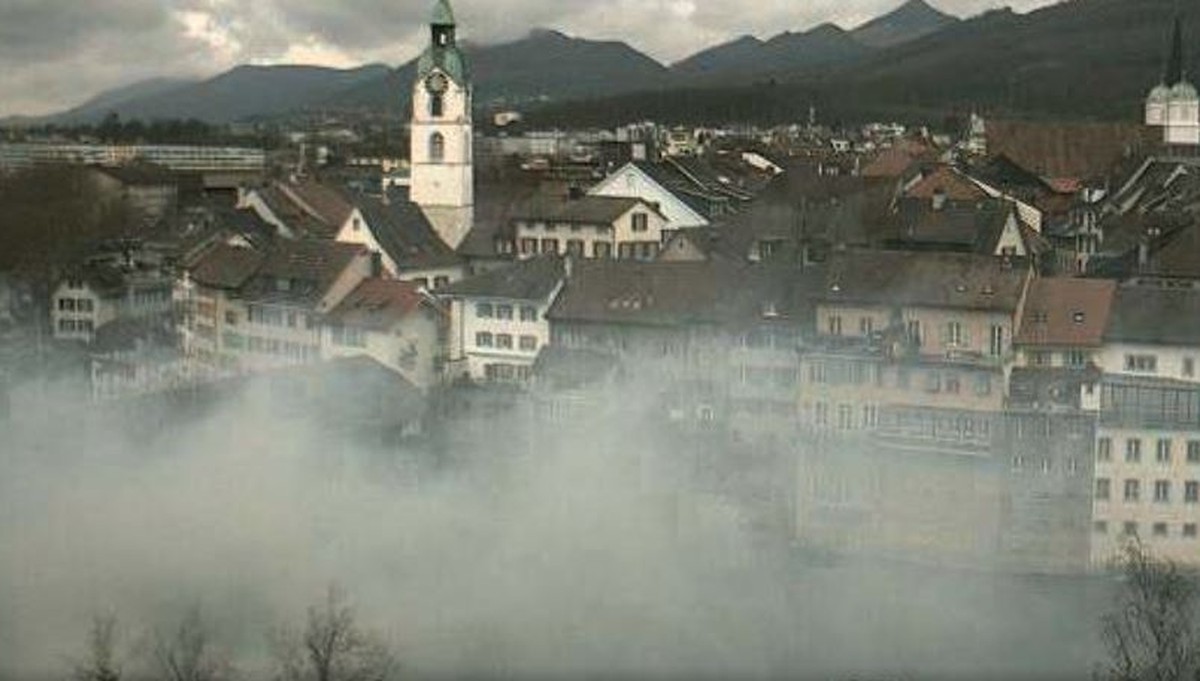 Rauch über Olten.