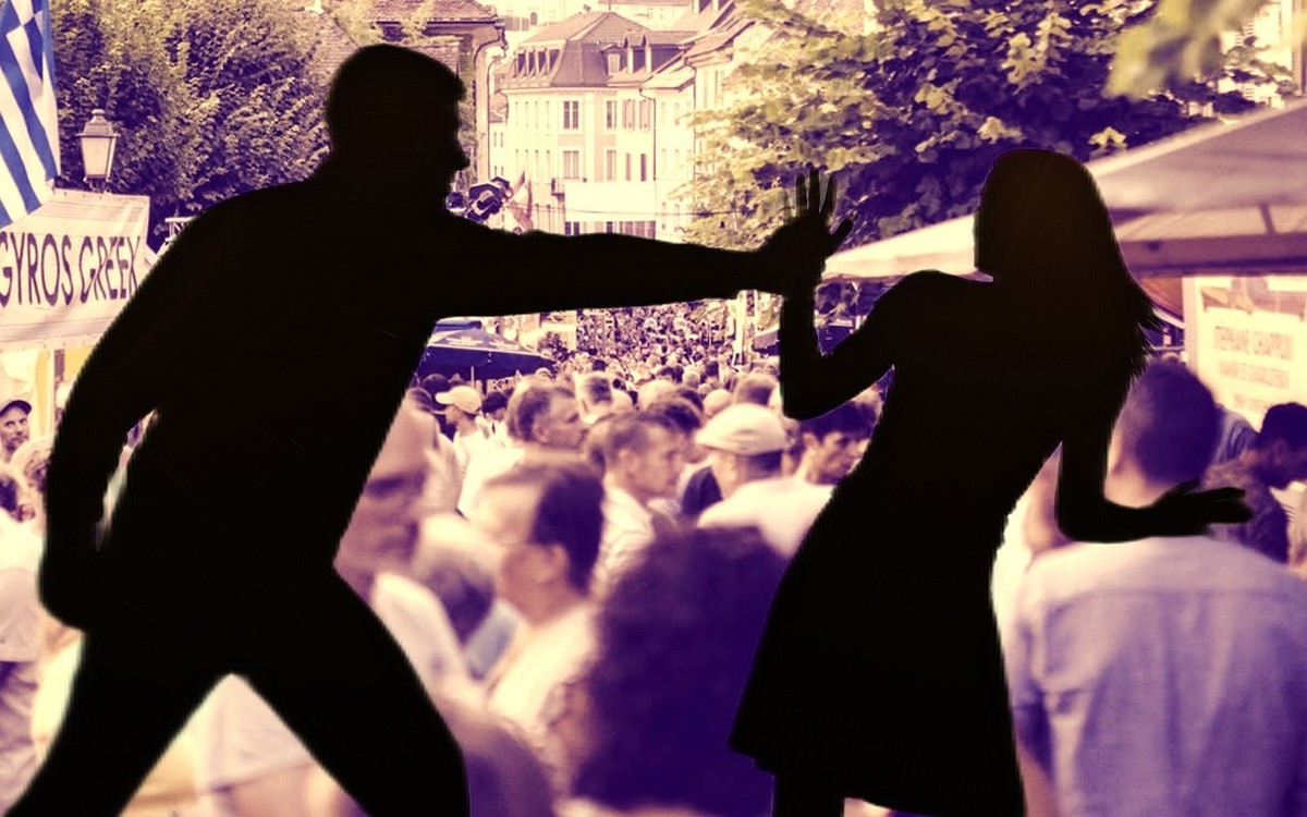 Agression à Porrentruy, lors de la Braderie.