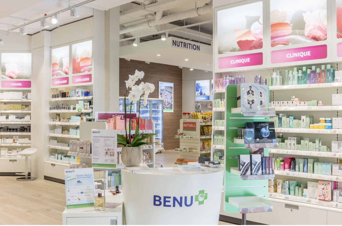 Une pharmacie Benu.