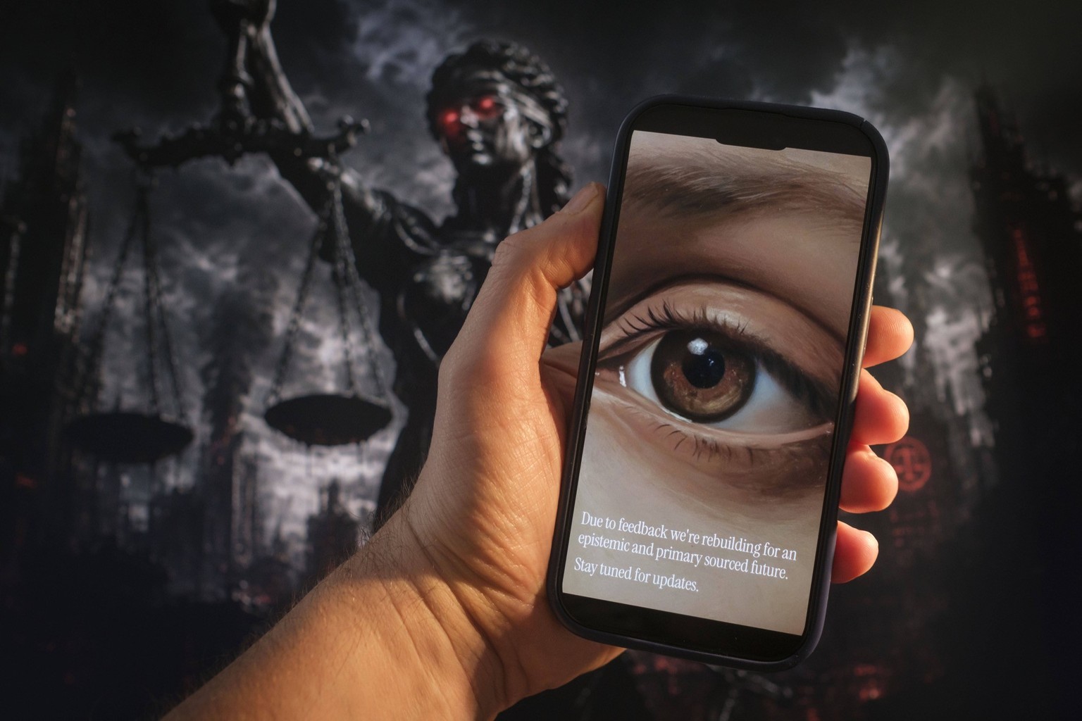 Symbolbild zur KI-gestützten Plattform «Objection» von Peter Thiel und Aron D’Souza: Sie wollen Medienberichte mittels künstlicher Intelligenz angreifen und unliebsame Berichterstattung juristisch und ...