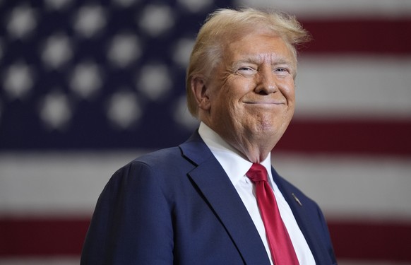 Republican presidential nominee former President Donald Trump speaks during a campaign event, Wednesday, Sept. 25, 2024, in Mint Hill, N.C. (AP Photo/Evan Vucci)
Donald Trump