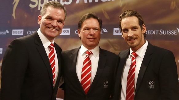 Erfolgreich an der WM 2013: Sean Simpson, Colin Muller und Patrick Fischer.