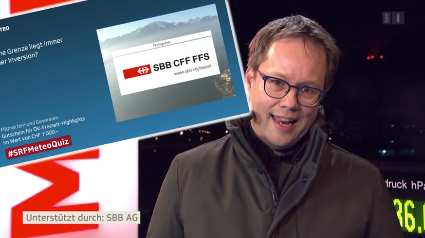 Srf Meteo Fuhrt Ein Quiz Ein Und Lasst Es Von Den Sbb Sponsern Watson