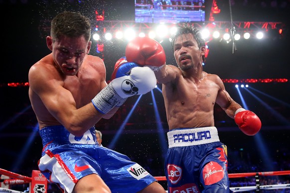 Manny Pacquiao (r.): 63 Kämpfe, 62 Siege.