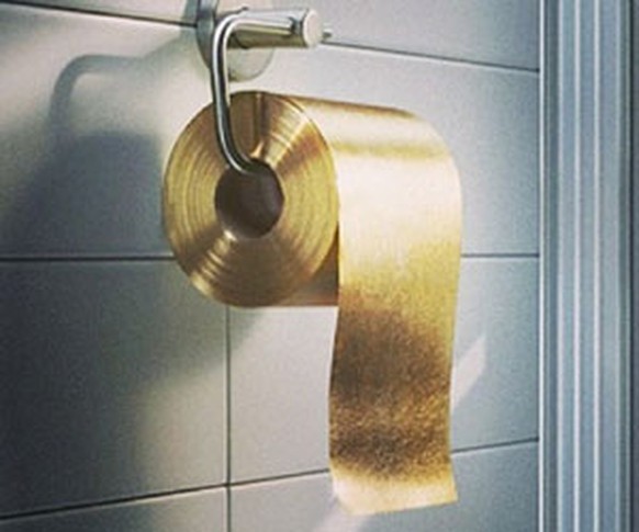 Goldenes Toilettenpapier
https://www.thisiswhyimbroke.com/gold-toilet-paper/