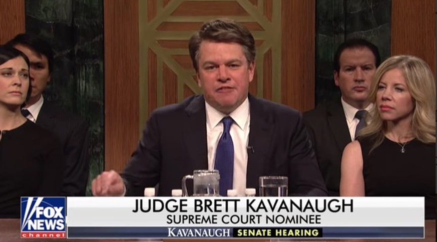 Matt Damon nahm bei «Saturday Night Live» Brett Kavanaugh auf die Schippe.