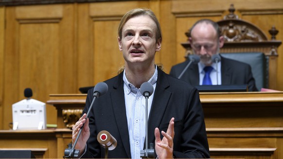 Lorenzo Quadri, Lega-TI, spricht an der Fruehlingssession der Eidgenoessischen Raete, am Mittwoch, 7. Maerz 2018 im Nationalrat in Bern. (KEYSTONE/Anthony Anex)