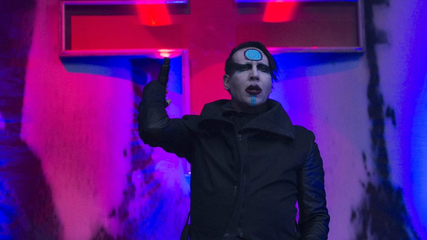Marilyn Manson am Openair Gampel, 2014.