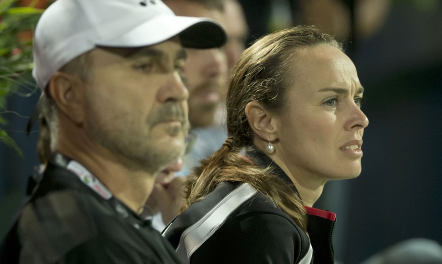 Unter den Augen von Vater Ivan und Mentorin Martina Hingis brilliert Belinda Bencic in Kalifornien.&nbsp;