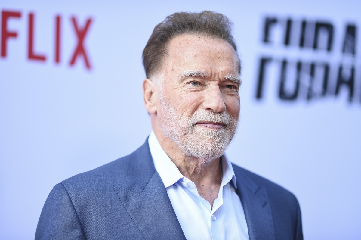 Arnold Schwarzenegger arrives at the season two premiere of "Fubar" on Wednesday, June 11, 2025, in Los Angeles. (Photo by Richard Shotwell/Invision/AP)
Arnold Schwarzenegger