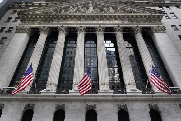 Die New York Stock Exchange in der Wall Street.