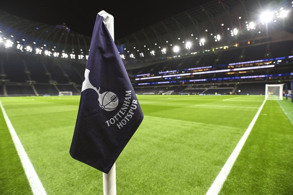 epa09626962 (FILE) - General view of the Tottenham Hotspur Stadium prior to the English Premier League soccer match between Tottenham Hotspur and Brentford FC in London, Britain, 02 December 2021 (re- ...