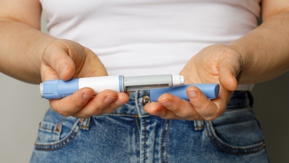 Insulin-Spritze zur Behandlung von Diabetes.