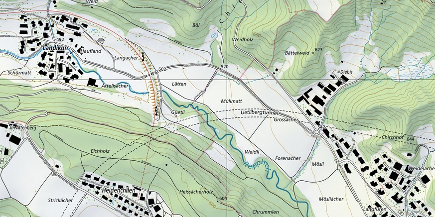 Rauszeit Kalte Orte Eisige Orte Schweiz, kältester Ort der Schweiz Reppischtal Landikon