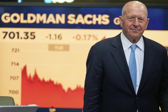 Goldman Sachs CEO David Solomon is interviewed on the floor of the New York Stock Exchange in New York, Wednesday, July 16, 2025. (AP Photo/Seth Wenig)
David Solomon