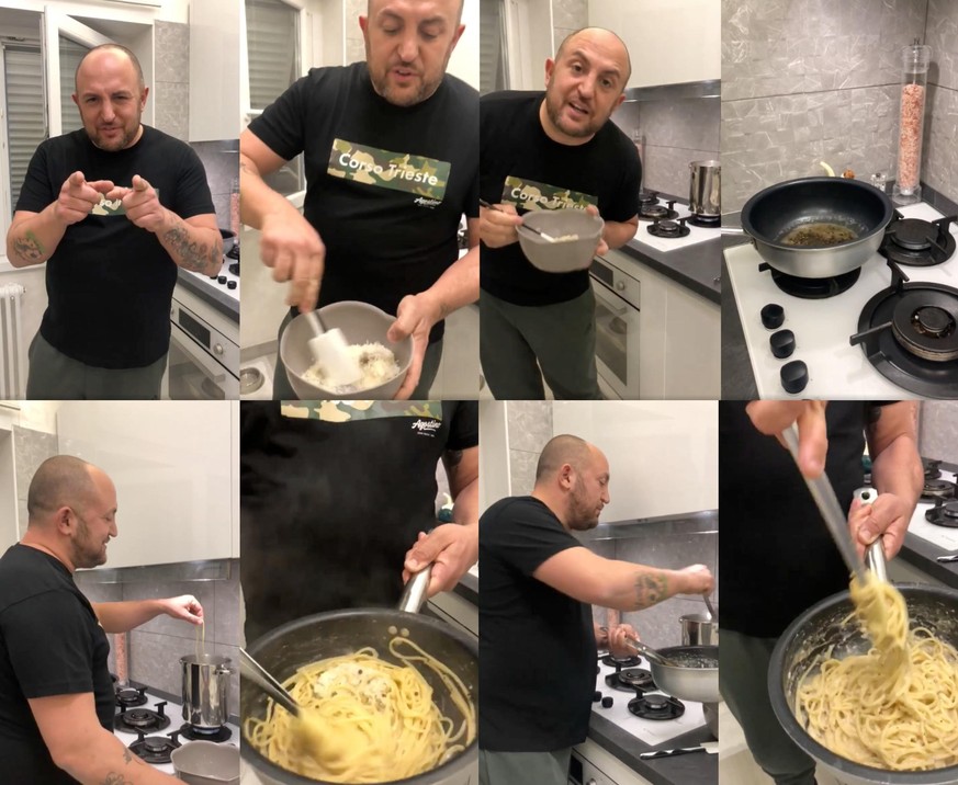 pino dara rom kochen essen food chef cacio e pepe https://www.facebook.com/pino.dara.9/videos/1412096498973765