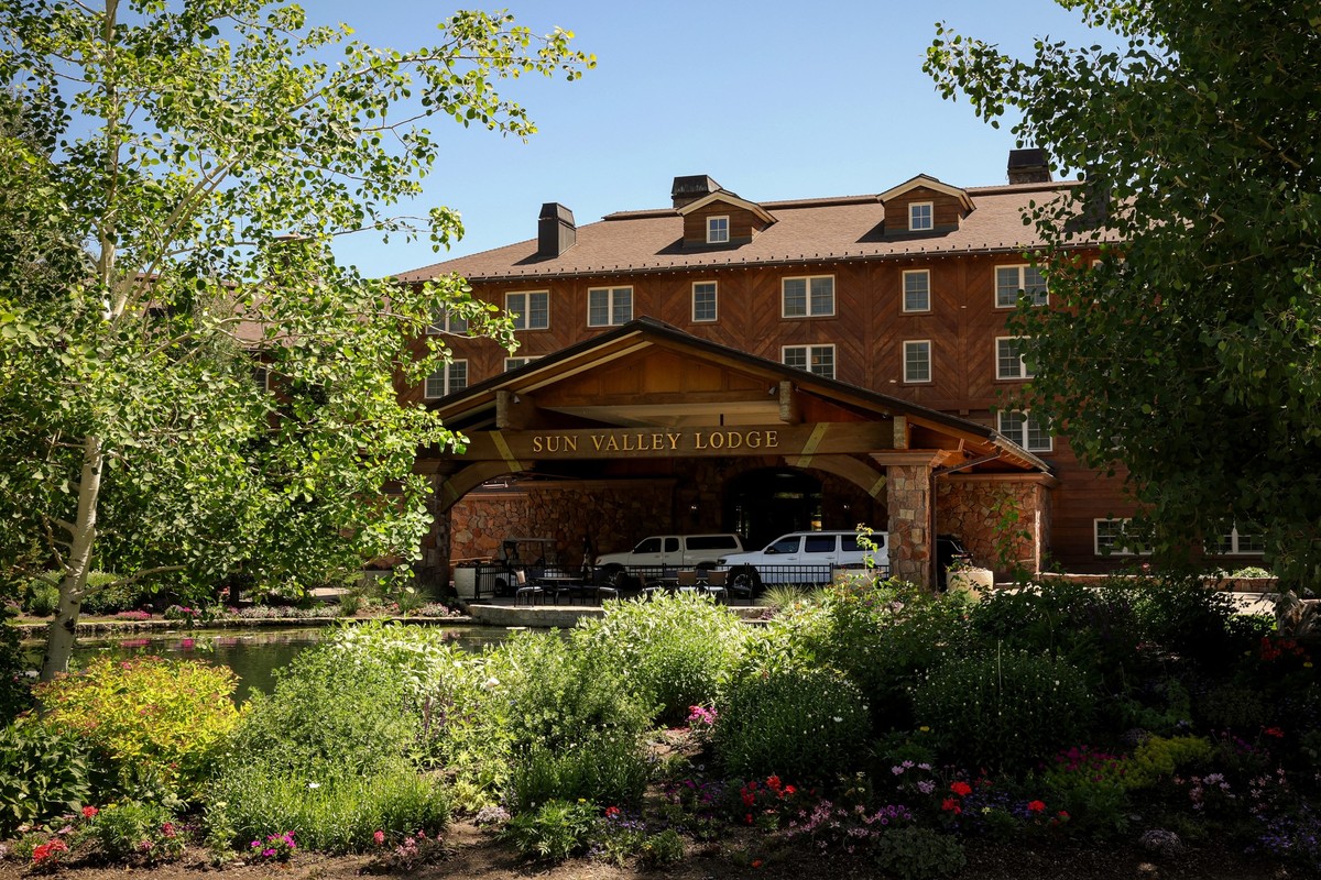 The Sun Valley Lodge is seen ahead of the Allen and Company Sun Valley Media and Technology Conference in Sun Valley, Idaho, U.S., July 7, 2025. REUTERS/Brendan McDermid