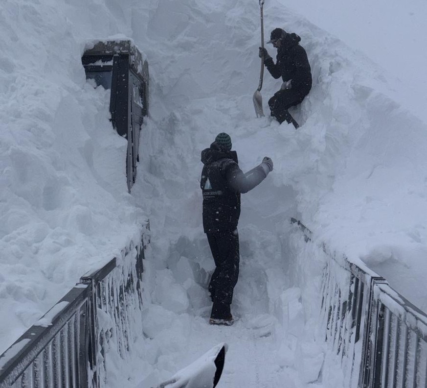 Gletscher 3000 19. Februar 2026 Neuschnee Les Diablerets Scex Rouge