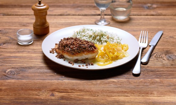 Pouletbrust mit Olivenkruste