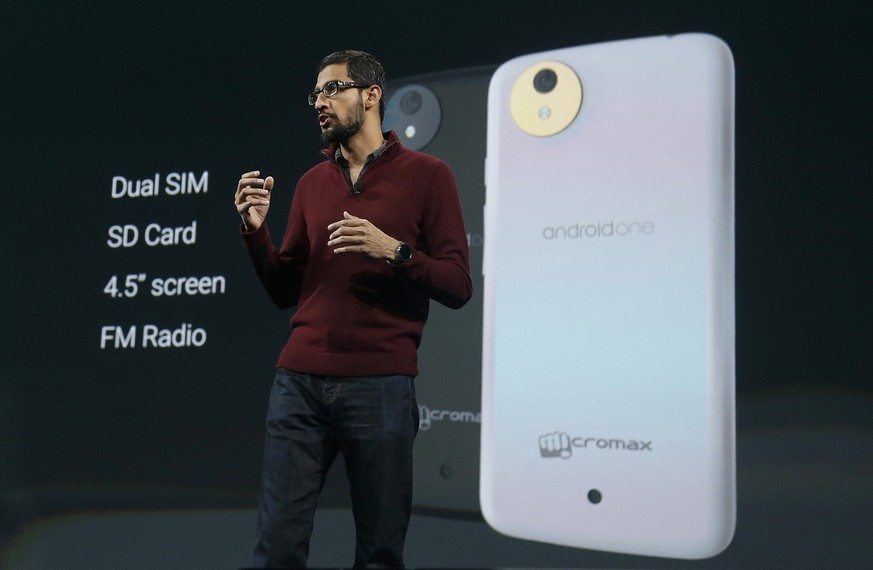 Android-Chef Sundar Pichai: Google zielt auf «die nächsten fünf Milliarden Nutzer».