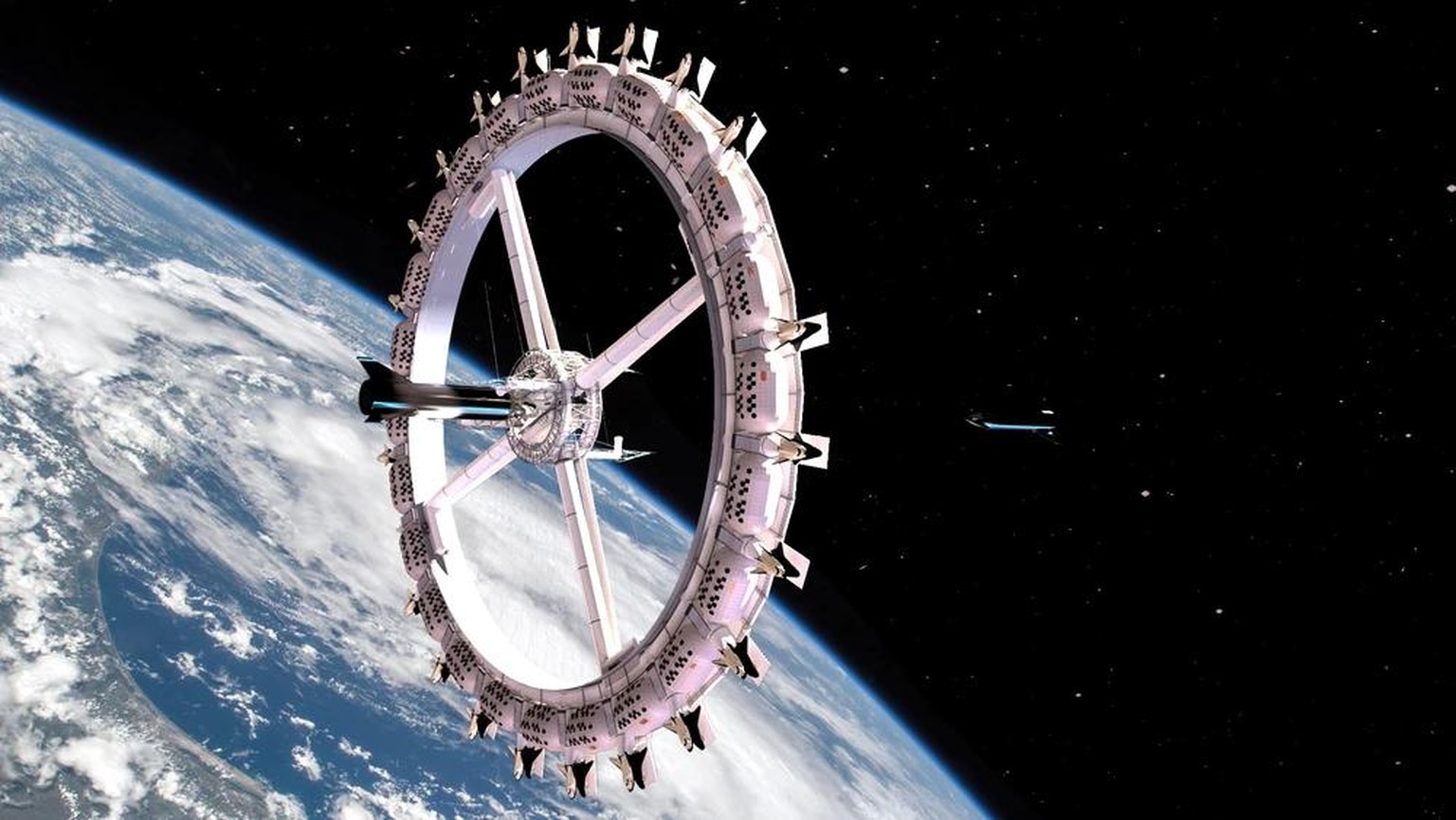 Das Weltraumhotel wäre das grösste künstliche Objekt im Erd-Orbit. 