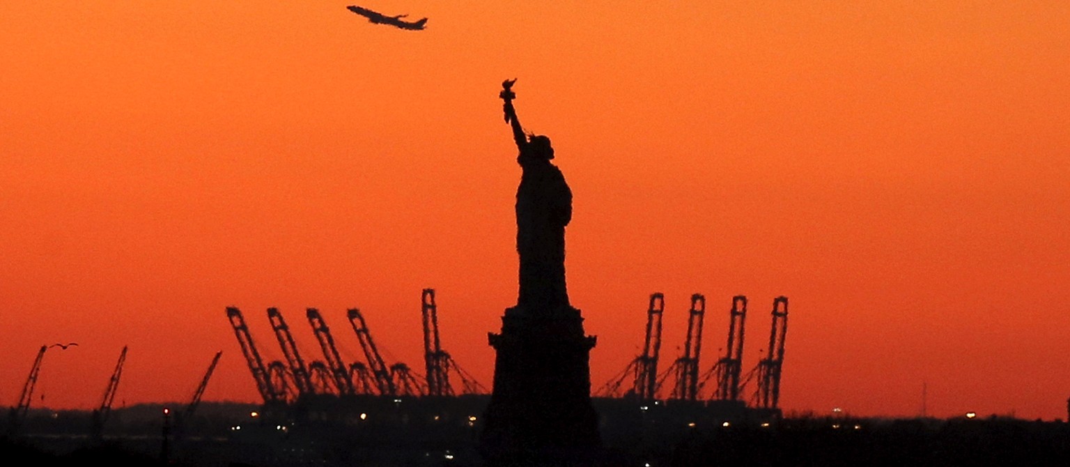 Die Freiheitsstatue im Hafen New Yorks – das Erste, was viele Einwanderer sehen.