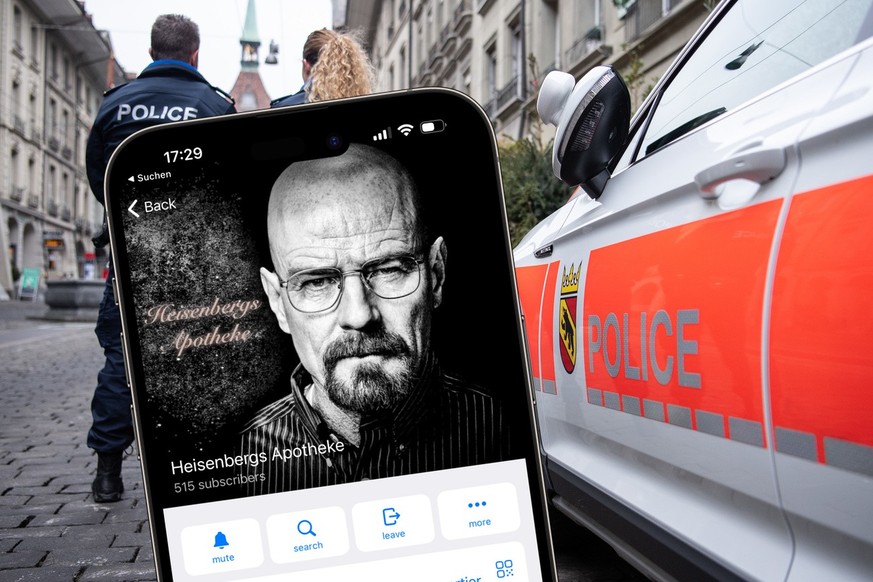 Berner Polizei hat Drogenhändler erwischt, die bei Telegram und im Darknet tätig waren.