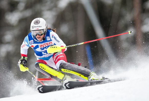 05.01.2015; Santa Caterina; Ski alpin - Slalom Frauen; 
Wendy Holdener (SUI)
(Johann Groder/Expa/freshfocus)