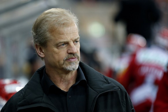 31.03.2015; Langnau: Eishockey NLB Playoff Final - SCL Tigers - EHC Olten: Trainer Bengt-Ake Gustafsson (Tigers). (Christian Pfander/freshfocus)