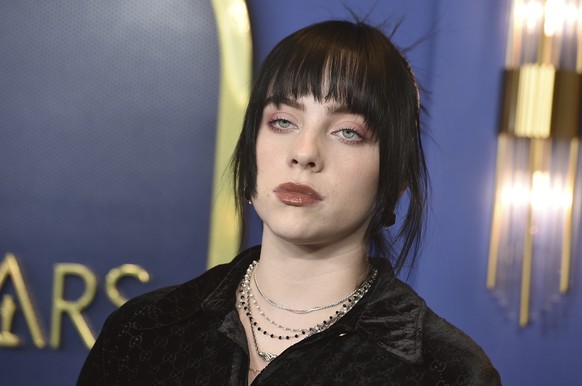 FILE - Billie Eilish arrives at the 94th Academy Awards nominees luncheon on Monday, March 7, 2022, in Los Angeles. Beyonce