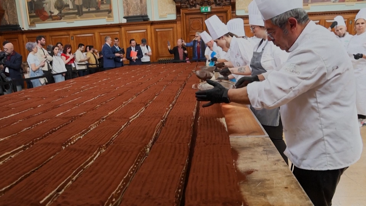 440,6 Meter Tiramisu: Neuer Guinness-Weltrekord aufgestellt