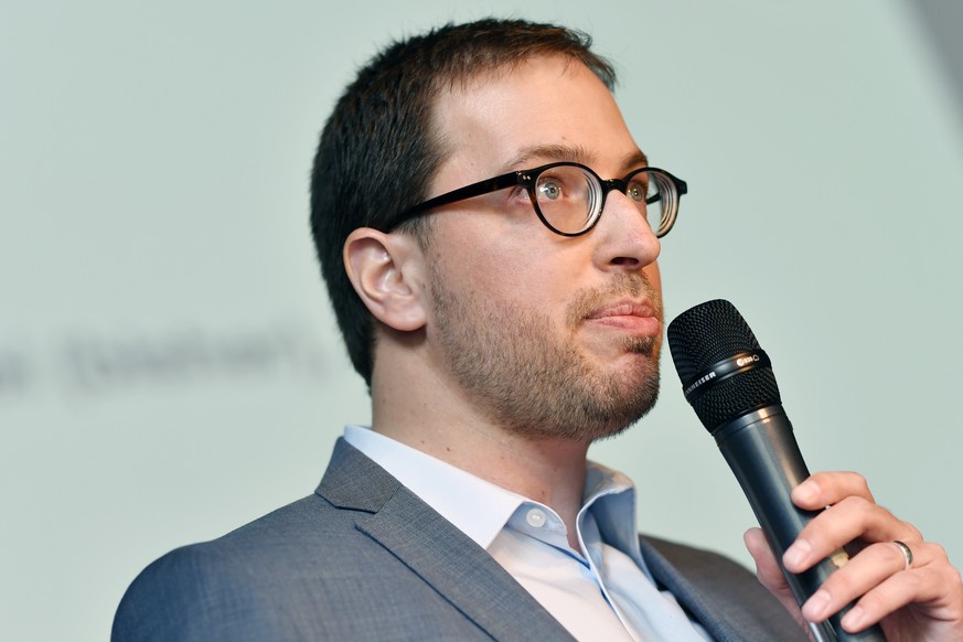 SP Nationalrat Daniel Frei praesentiert sich der Delegiertenversammlung der SP des Kanton Zuerich fuer die Nomination der kommenden Nationalratswahlen in Zuerich am Samstag, 18. Mai 2019. (KEYSTONE/Wa ...