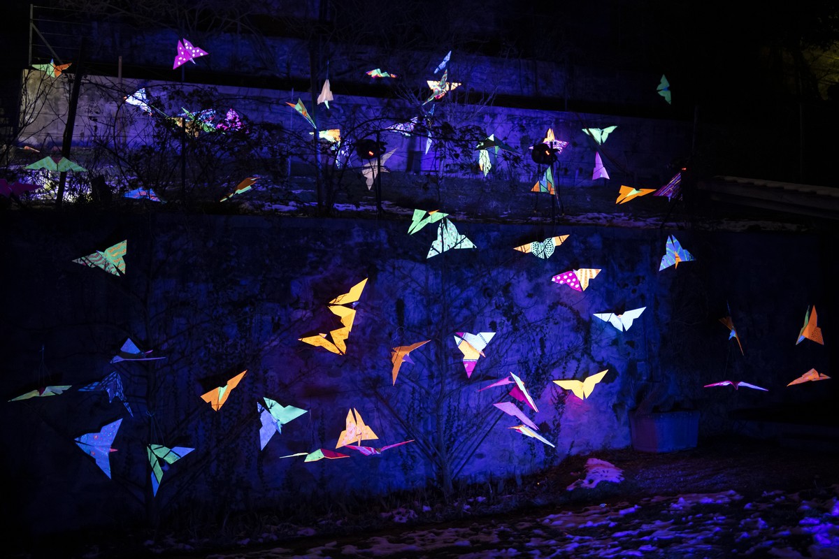 Les couleurs illuminaient la nuit avec une consommation réduite.