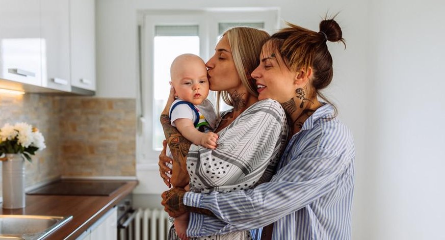 mütter, frauenpaare, lesbisches paar, regenbogenfamilie