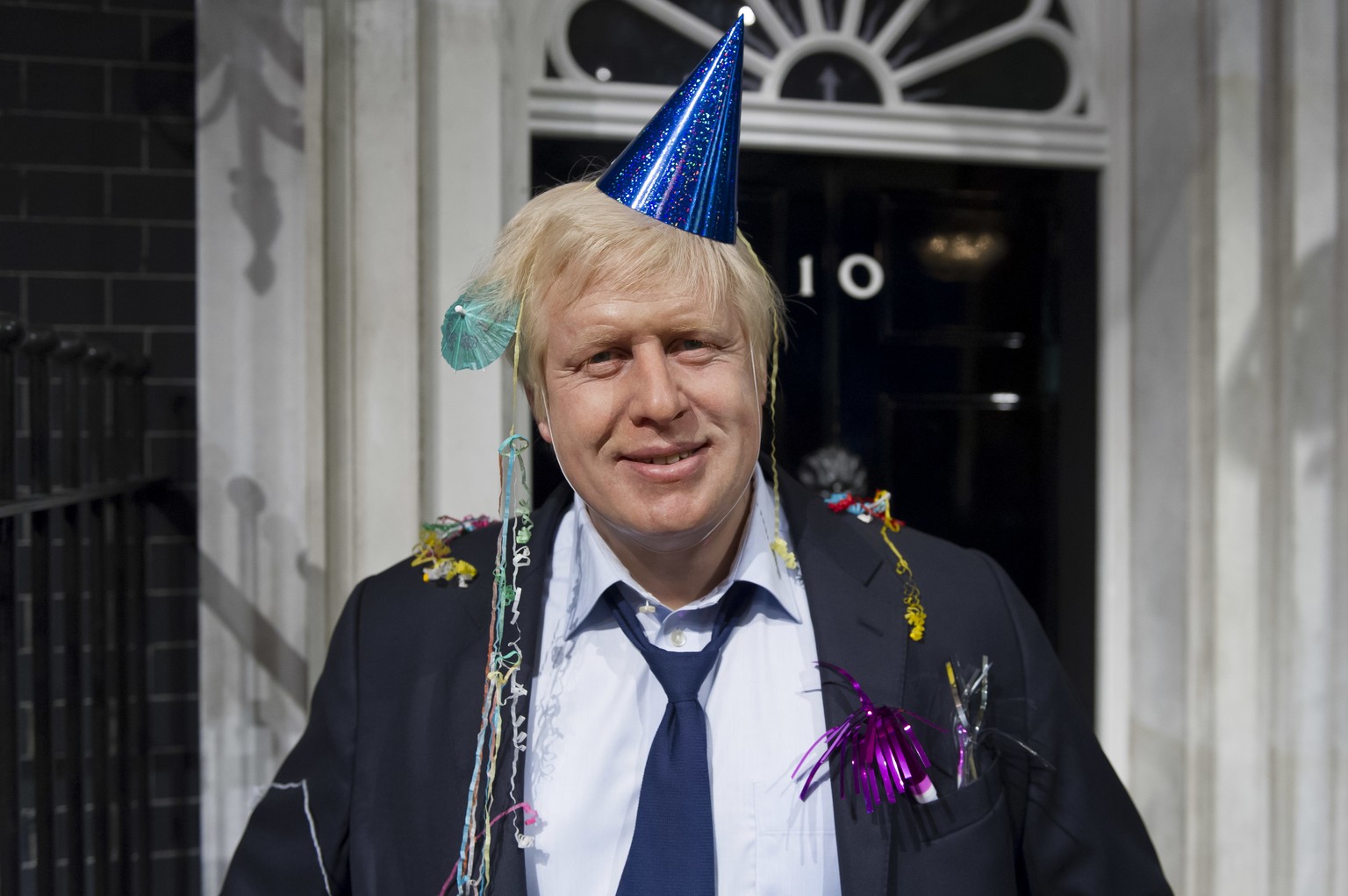 FILE - Madame Tussauds London mark Boris Johnson&#039;s victory in the London mayoral election by giving him a post-party makeover Friday, May 4, 2012. British media say Prime Minister Boris Johnson h ...