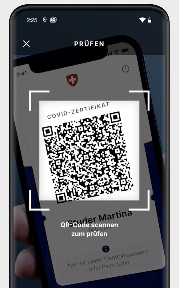 Schweizer Covid-Zertifikat App