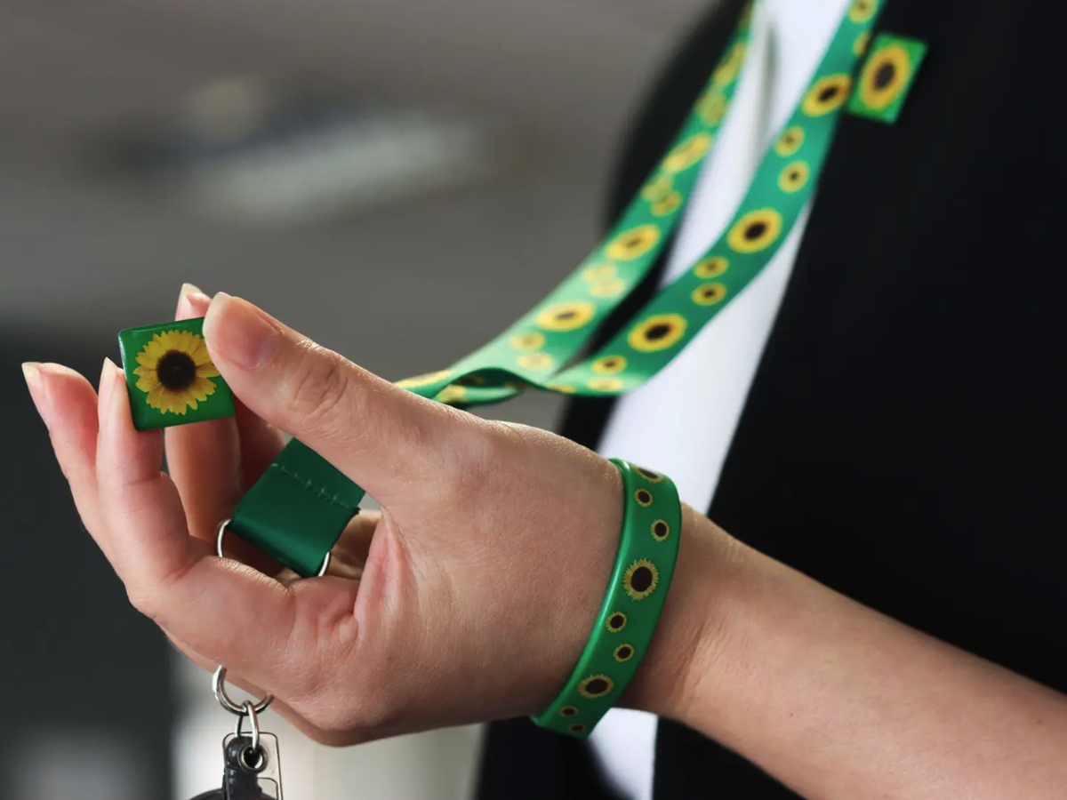Autismus-Symbol Sunflower Lanyard, Sonnenblume