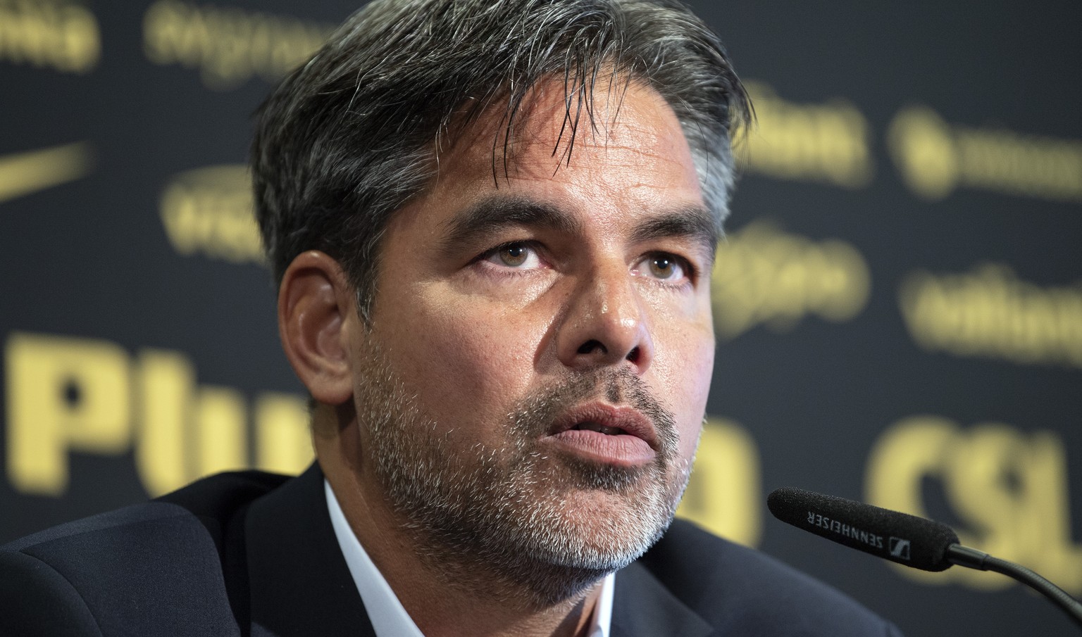 David Wagner, deutsch-US-amerikanischer Doppelbuerger wird den Medien als neuer YB Trainer vorgestellt, am Montag, 14. Juni 2021, in Bern. (KEYSTONE/Peter Schneider)