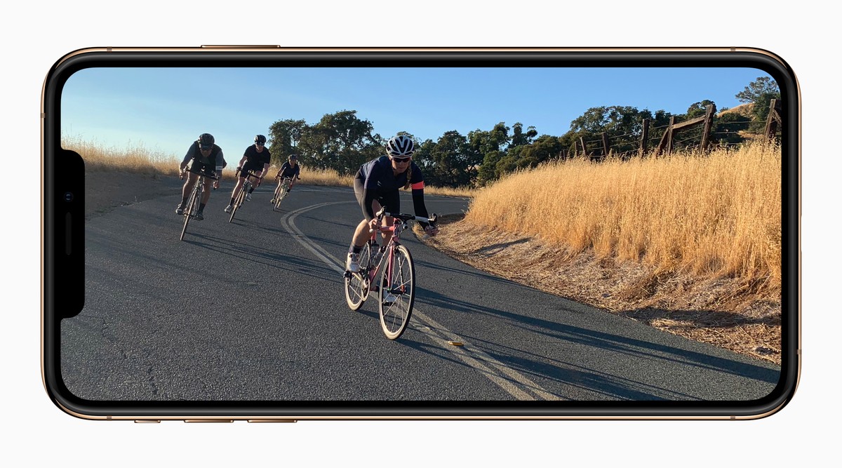 epa07015608 A handout photo made available by Apple Inc. shows Apple iPhone Xs and Xs Max introduced at the Apple Special Event at the Steve Jobs Theater in Cupertino, California, USA, 12 September 20 ...