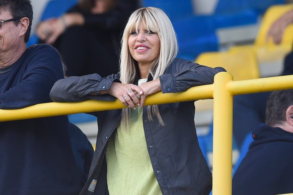 SS Juve Stabia v Palermo FC - Serie B Alessandra Mussolini in the stand during the Serie B match between SS Juve Stabia and Palermo FC at Stadio Romeo Menti Castellammare Di Stabia Italy on 14 Septemb ...