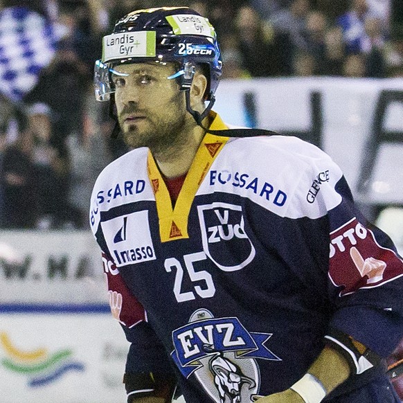 Zugs Viktor Stalberg waehrend dem Eishockey Meisterschaftsspiel der National League zwischen dem EV Zug und Lausanne HC, am Samstag, 3. November 2018, in der Bossard Arena in Zug. (KEYSTONE/Alexandra  ...